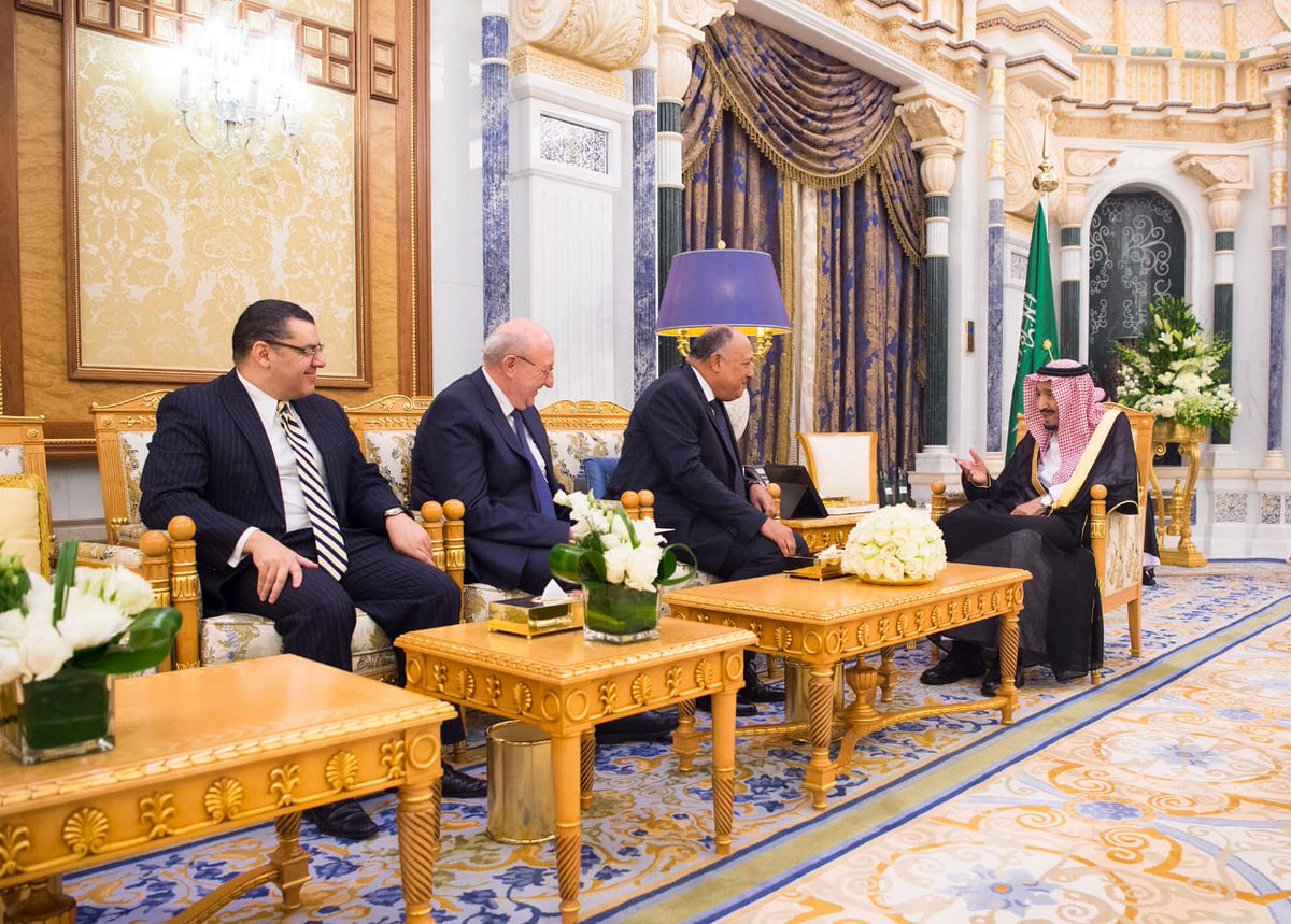 خادم الحرمين يلتقى وزير الخارجية المصرى