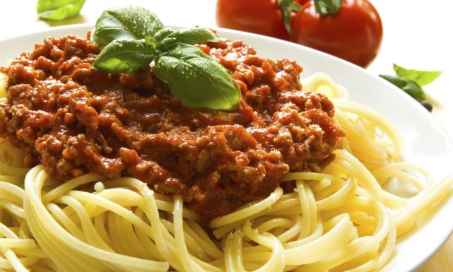 0spaghetti sauce minced meat