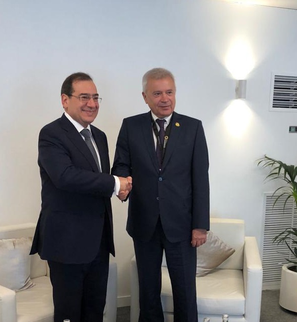 لقاء وزير البترول مع رئيس شركة لوك أويل الروسية
