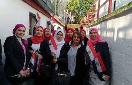 المرأة المصرية تشارك بالانتخابات الرئاسية بالخارج