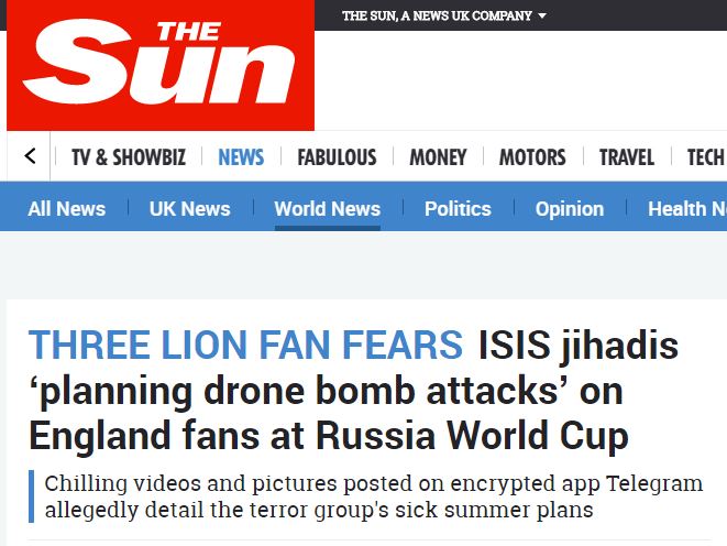صحيفة ذا صن عن داعش