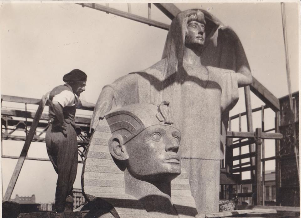 ترميم تمثال نهضة مصر 7