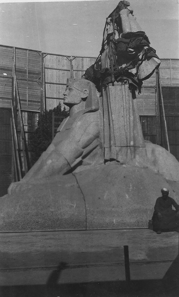 ترميم تمثال نهضة مصر 2