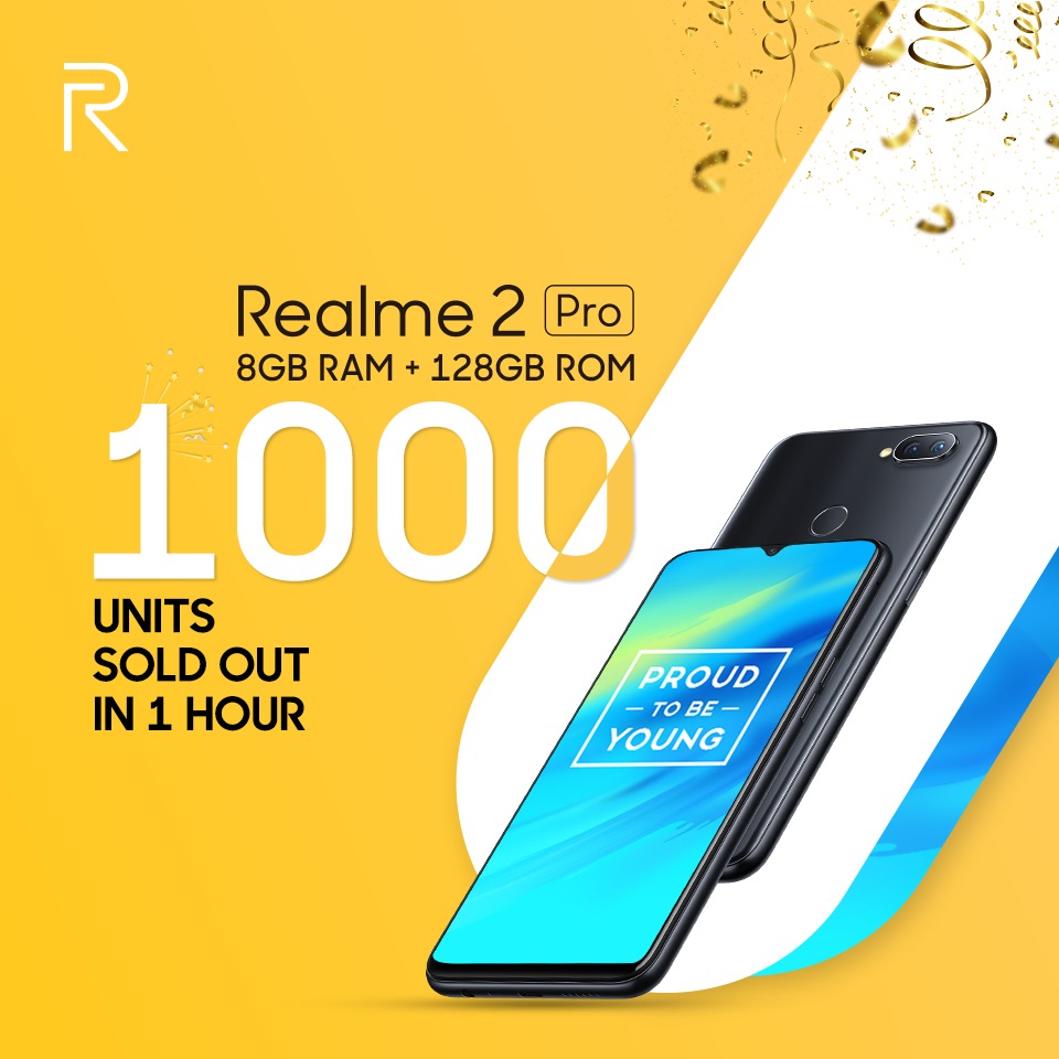 مبيعات هاتف Realme 2 Pro