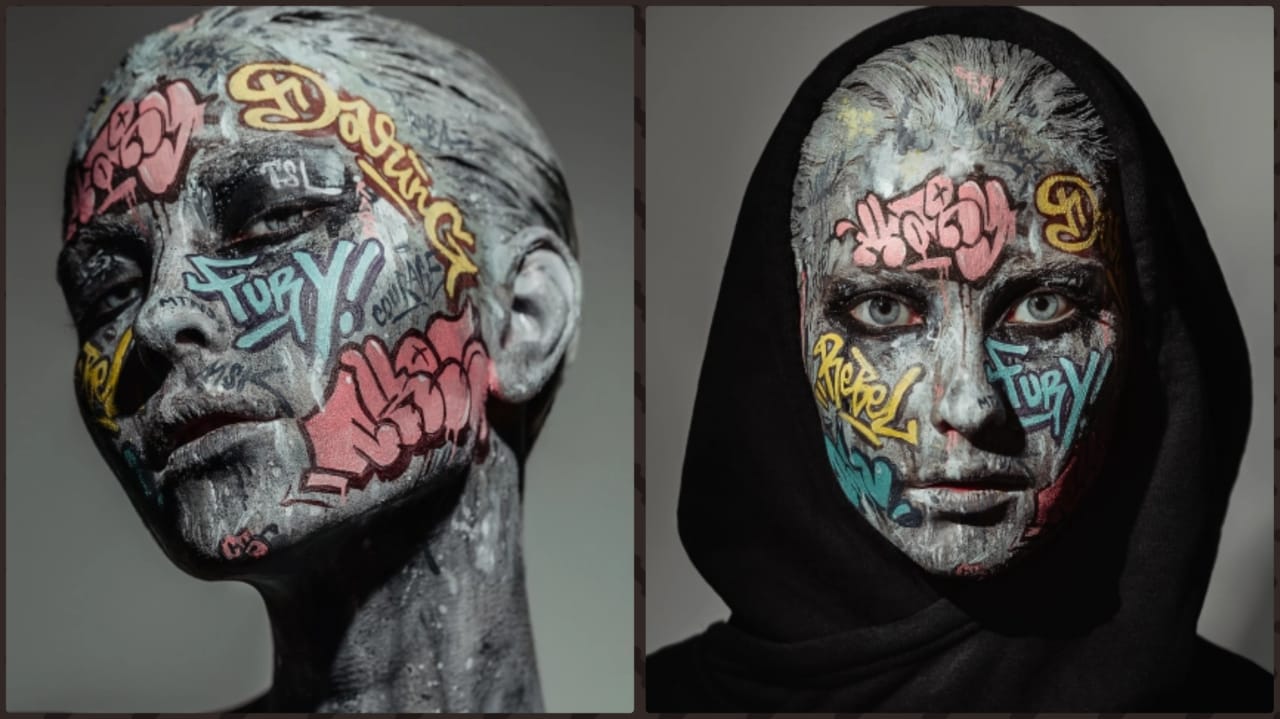 98536-فنان-يحول-وجه-للوحات-جرافيتى