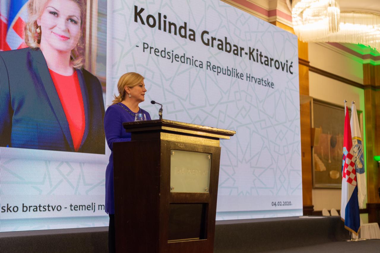تكريم رئيسة كرواتيا وأمين رابطة العالم الإسلامى (2)