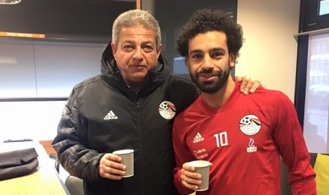 محمد صلاح مع وزير الرياضة