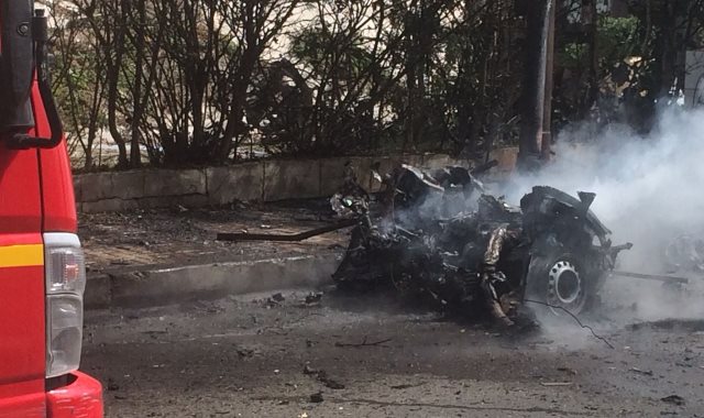 انفجار سيارة مفخخة بمنطقة رشدى بوسط الإسكندرية