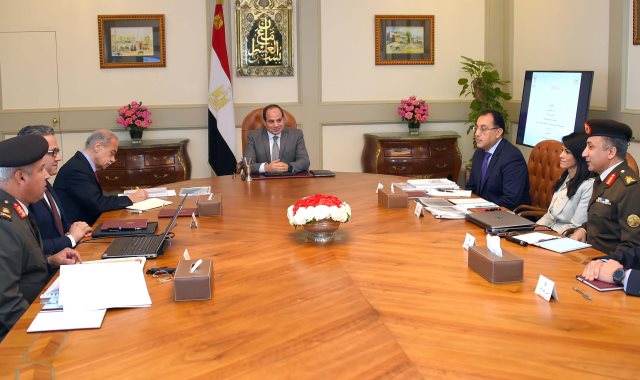 اجتماع الرئيس عبد الفتاح السيسي اليوم 