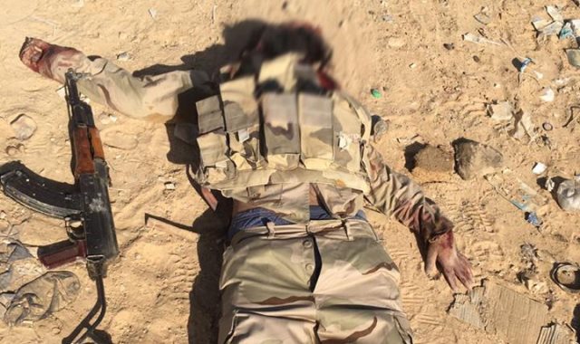 صور إحباط هجوم إرهابى بوسط سيناء