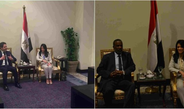 لقاء وزيرة السياحة رانيا المشاط مع وزيرا السياحة السوداني والسوري 