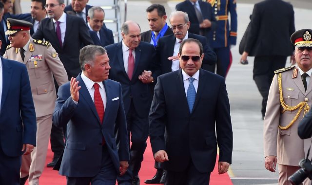 الرئيس عبد الفتاح السيسي والعاهل الأردني