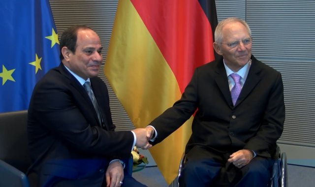 السيسى يعقد جلسة مباحثات مع رئيس البرلمان الألمانى 