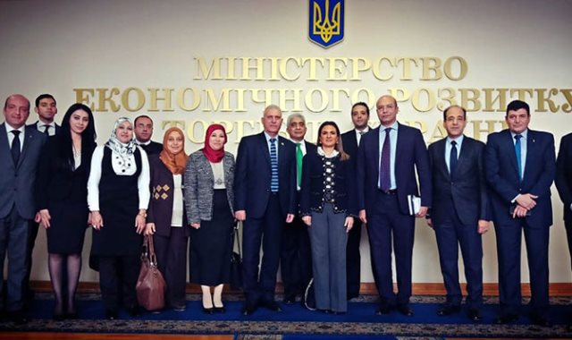 الوزيرة سحر نصر مع ممثلي الشركات الأوكرانية