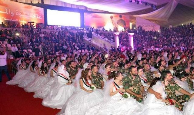 حفل زفاف جماعى فى سوريا