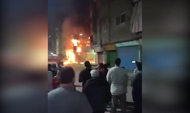 حريق مطعم بفيصل 