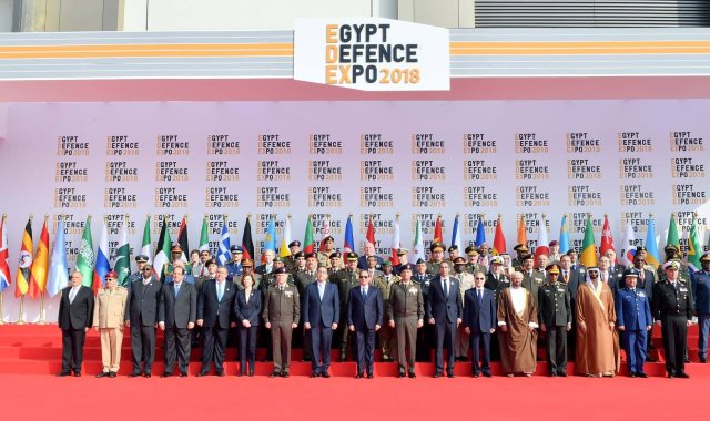  الرئيس السيسى خلال افتتاح معرض إيدكس 2018 