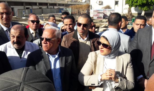   وزيرة الصحة فى جولة تفقدية بمحافظة بورسعيد