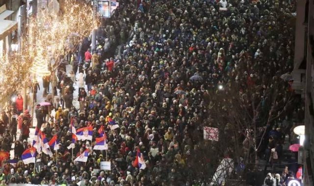 مظاهرات صربيا - أرشيفية 