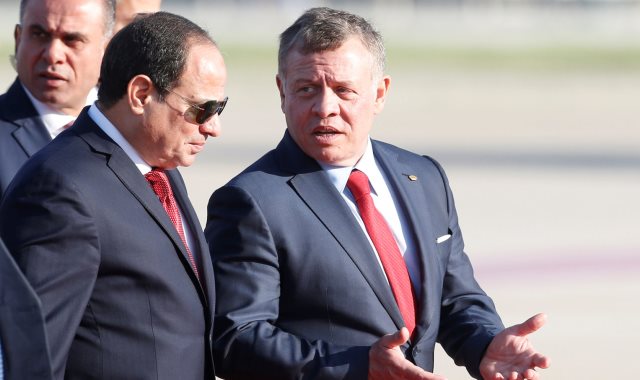 الرئيس السيسى والملك عبد الله العاهل الأردنى 