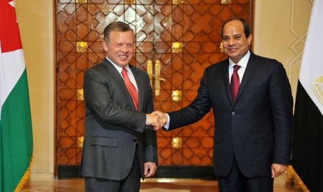   الرئيس السيسى والملك عبد الله العاهل الأردنى
