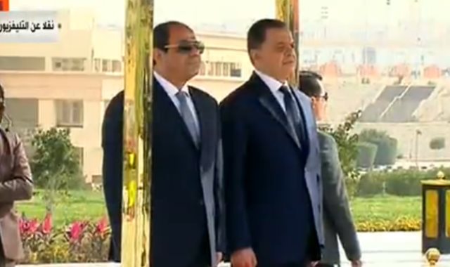 الرئيس السيسى واللواء محمود توفيق وزير الداخلية 