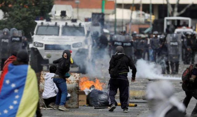 جانب من العنف فى فنزويلا  