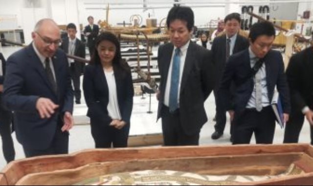 مستشار رئيس الوزارء اليابانى يزور المتحف المصري الكبير