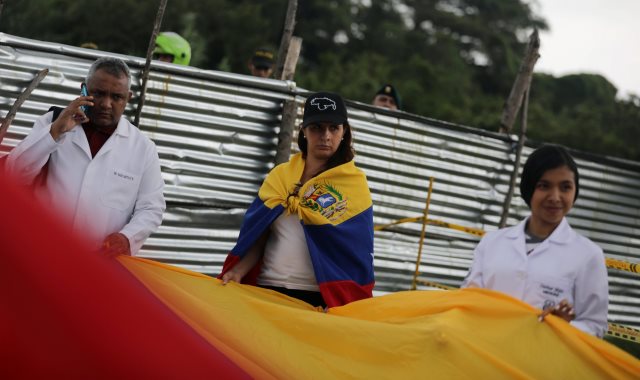 أطباء فنزويلا يحتجون 