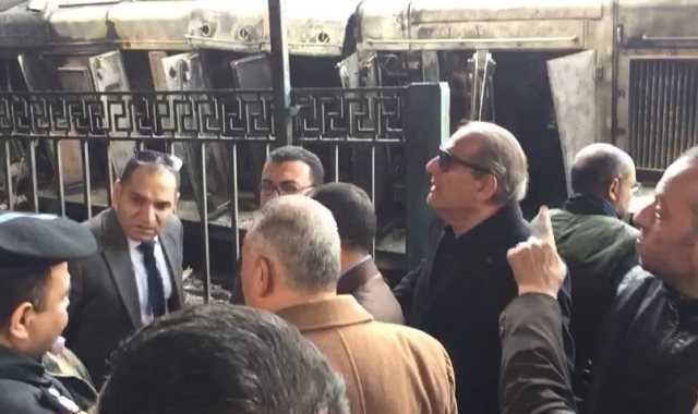 لجنة النقل بالبرلمان تتفقد موقع حادث محطة مصر