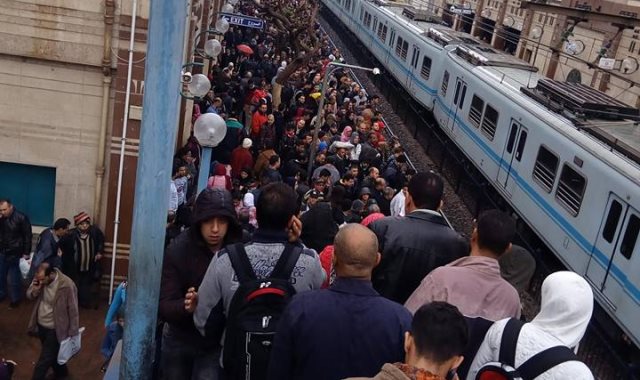  توقف حركة مترو المرج -  حلوان بسبب الأمطار