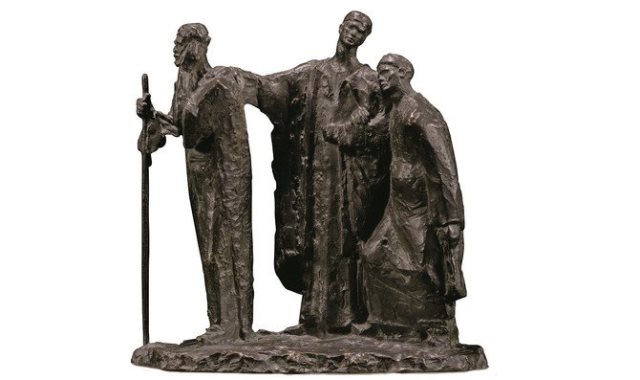 تمثال "المتسولون الثلاثة" النادر لمحمود مختار