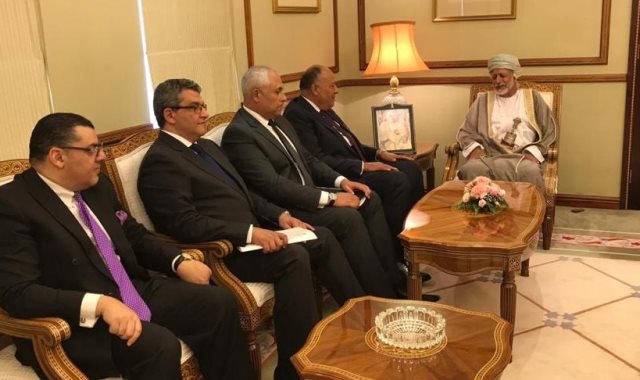 وزير الخارجية المصري يلتقى وزير خارجية سلطنة عمان 