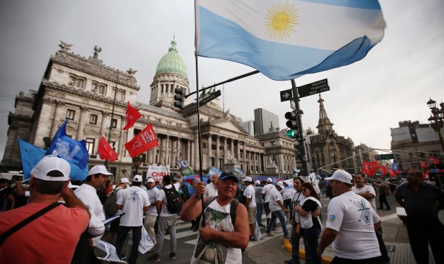 مظاهرات فى الأرجنتين