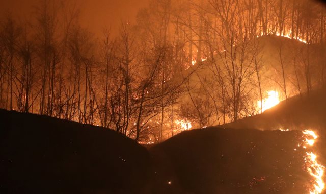 حريق هائل بكوريا الجنوبية
