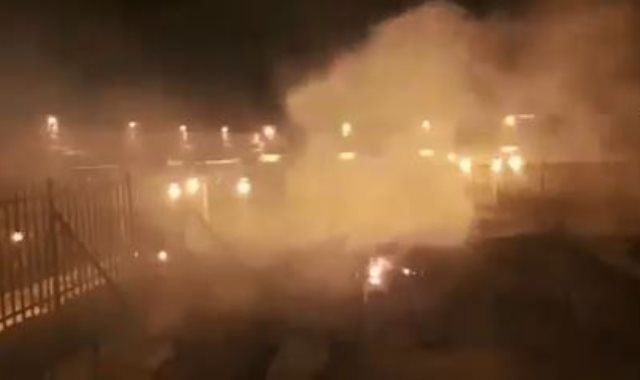 حريق بالمصلى المروانى فى المسجد الأقصى