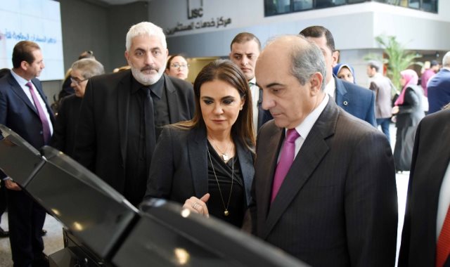 سحر نصر مع رئيس مجلس النواب القبرصي