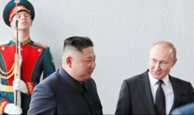 زعيم كوريا الشمالية كيم جونج أون وبوتين