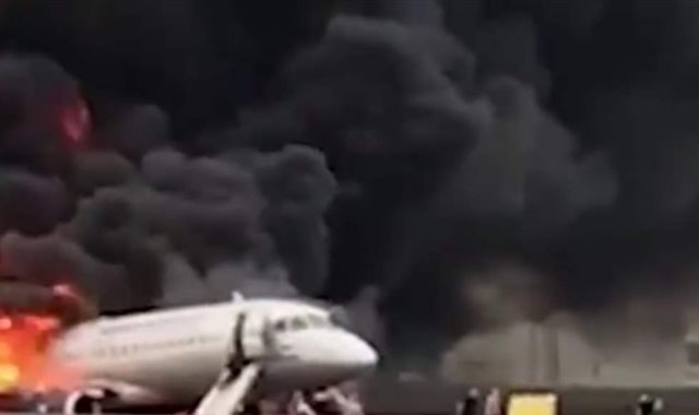 حريق الطائرة الروسية