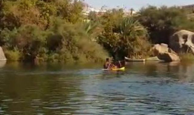 الأطفال يسبحون فى النيل