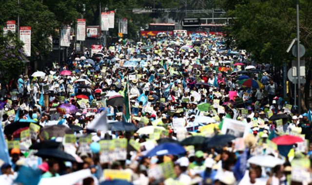 مسيرة لتجريم الإجهاض فى المكسيك