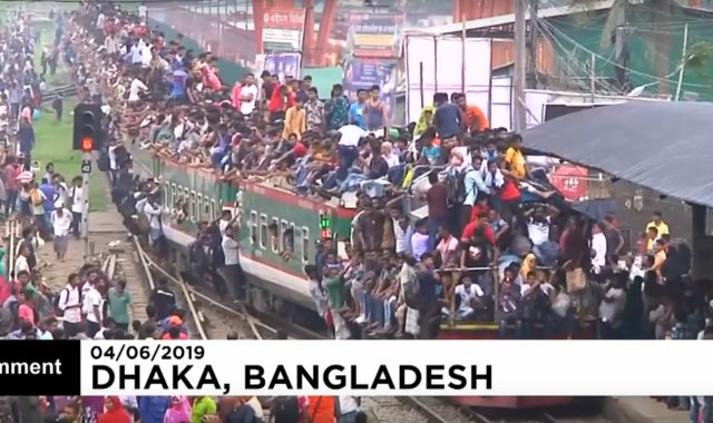 قطارات العيد فى بنجلاديش