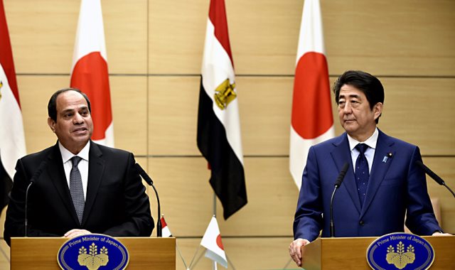 السيسي ورئيس وزراء اليابان