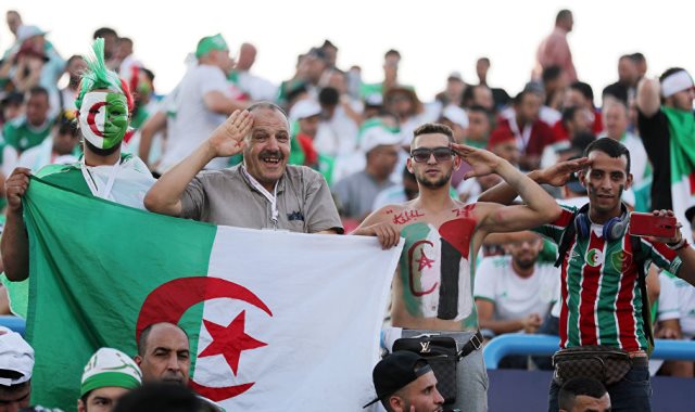 فرحة جماهير الجزائر 
