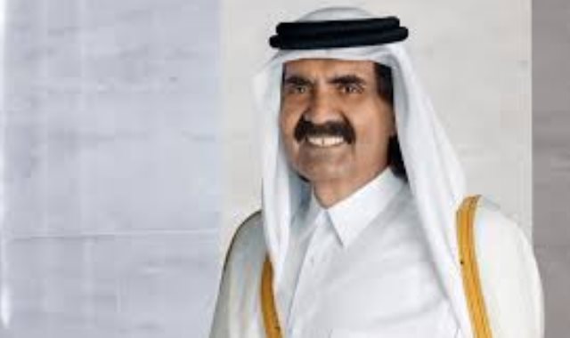 حمد بن خليفة آل ثاني حاكم قطر السابق وتميم