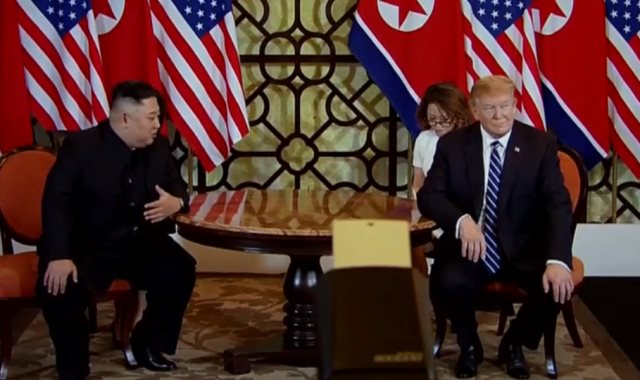 الرئيسان الأمريكي والكوري الشمالي