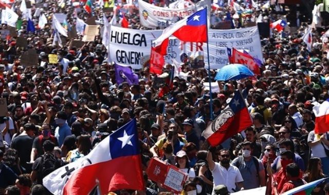 المظاهرات فى تشيلي 