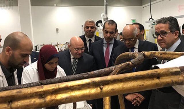 رئيس البرلمان يتفقد المتحف المصرى الكبير بمشاركة وزير الآثار