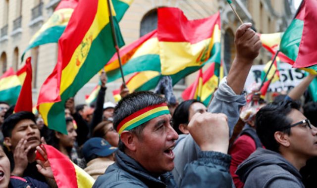 التظاهرات فى بوليفيا