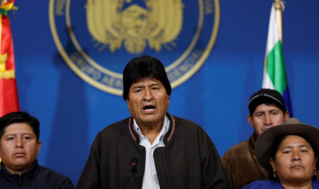 رئيس بوليفيا السابق  إيفو موراليس